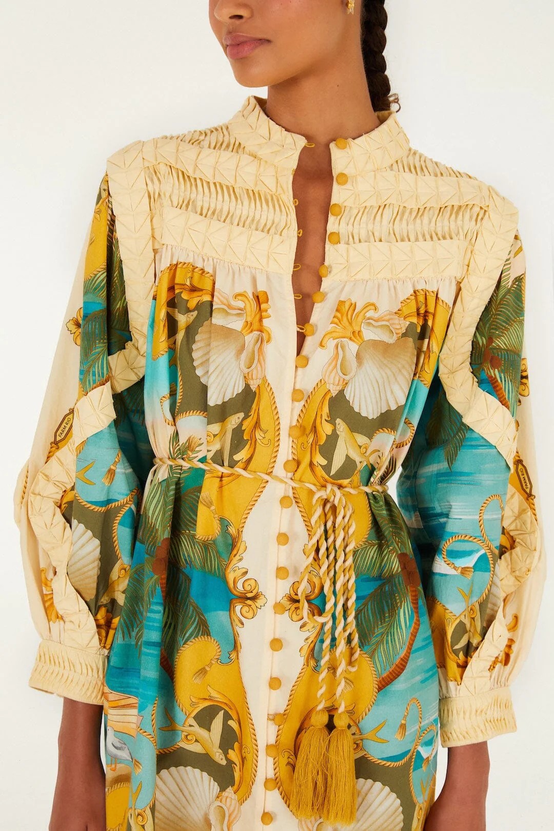 Sand Royal Sea Smocked  Mini Dress - Image 2