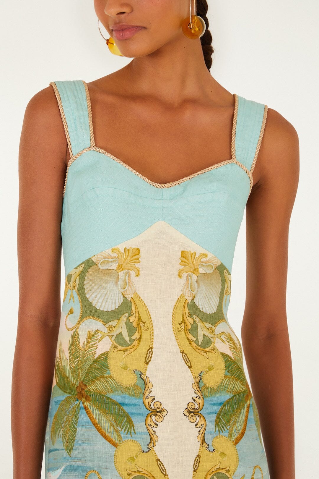 Multicolor Royal Sea Maxi Dress - Image 2