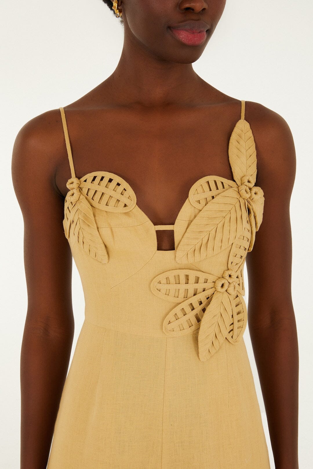 Sand 3d Flowers Jumpsuit - Image 2
