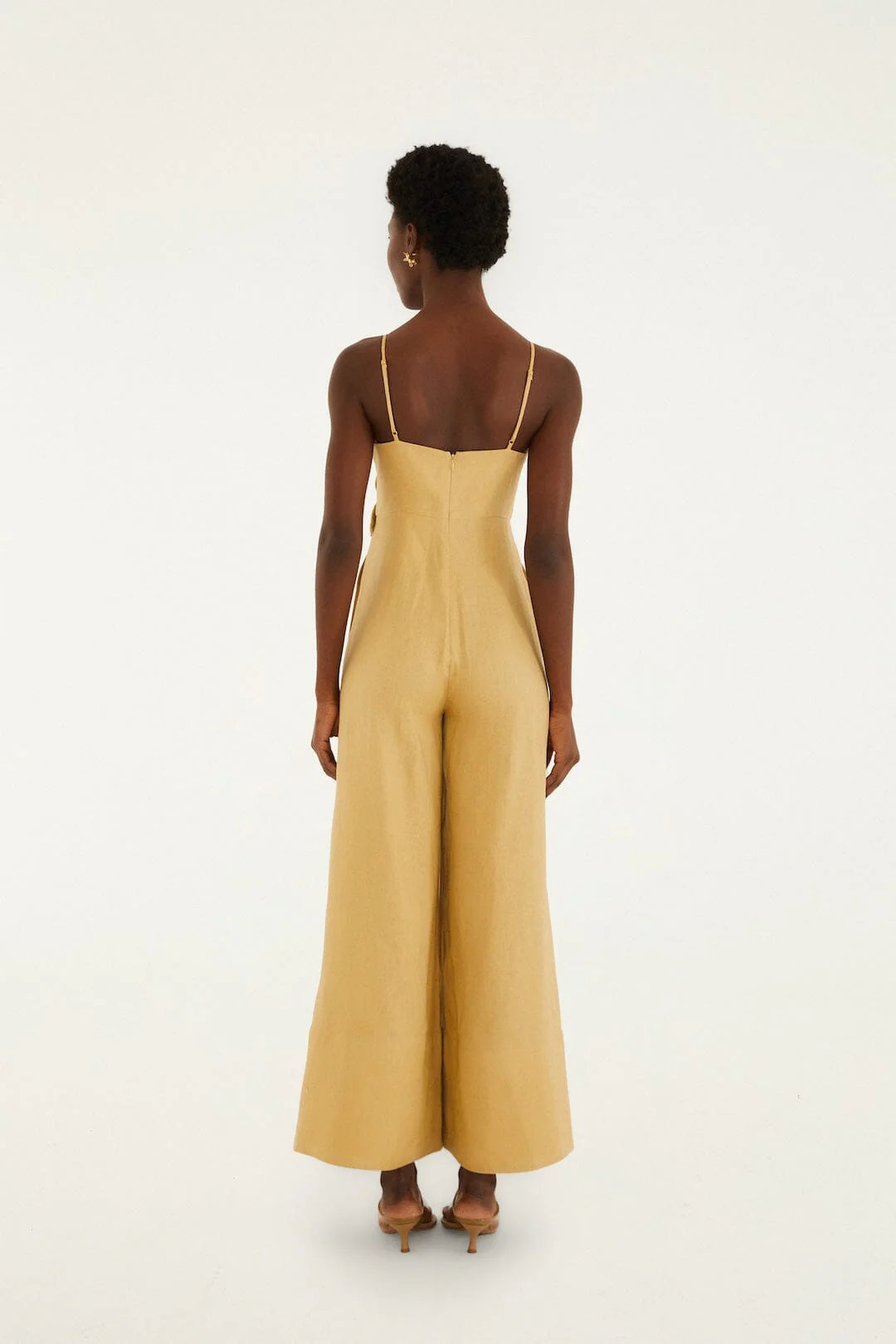 Sand 3d Flowers Jumpsuit - Image 3