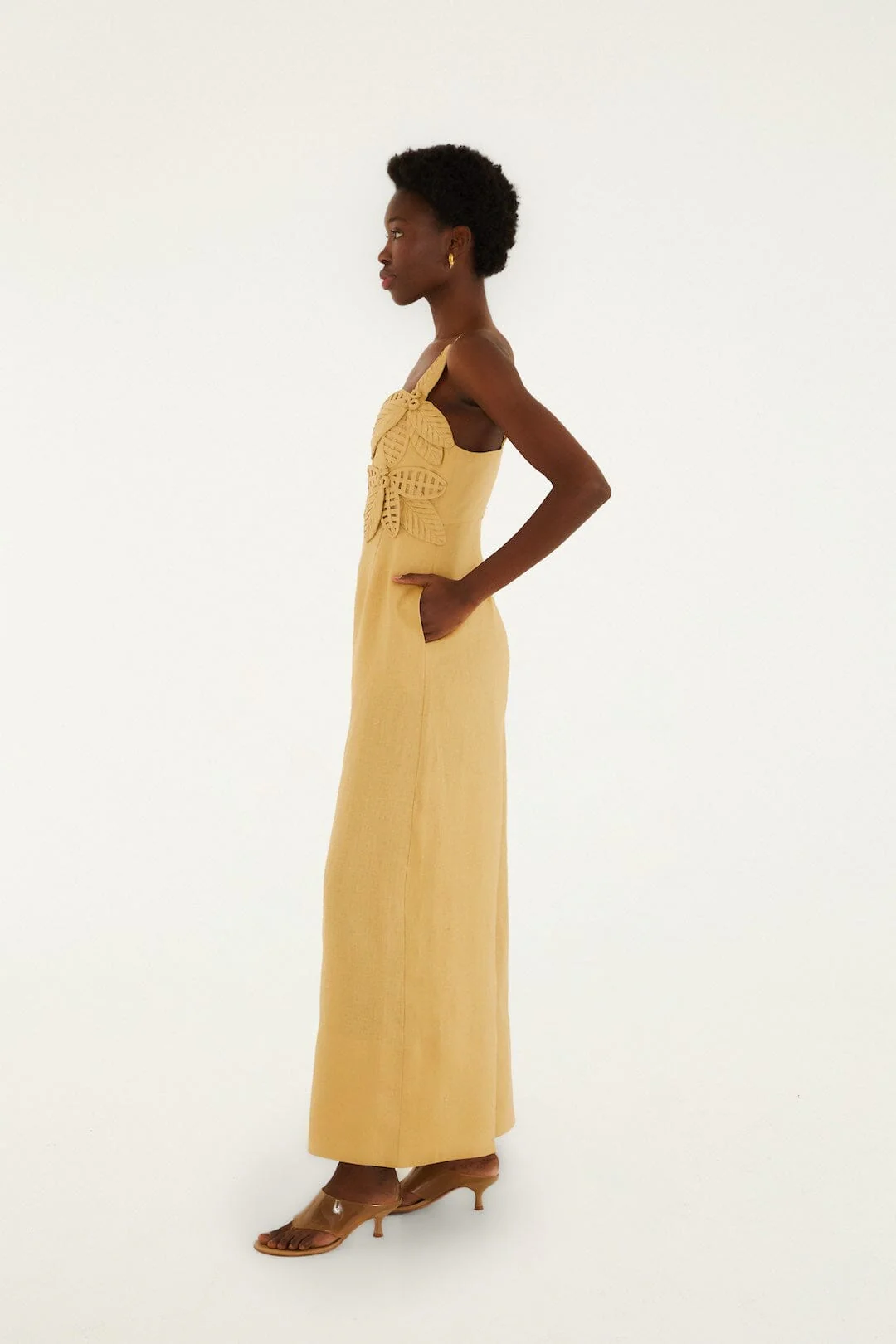 Sand 3d Flowers Jumpsuit - Image 4