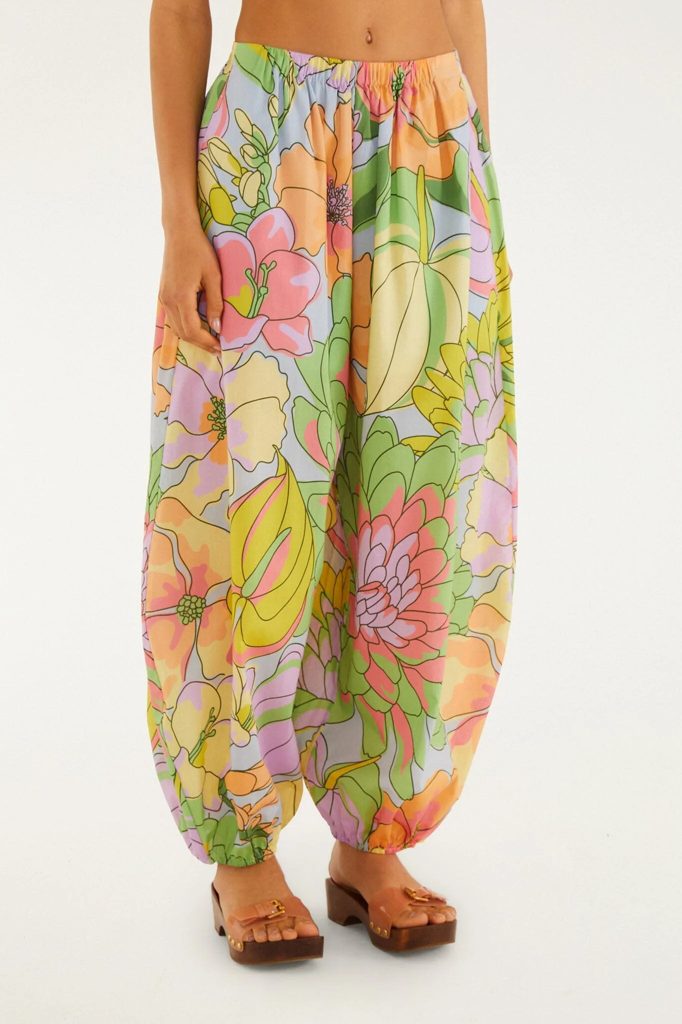 Multicolor Spring Affair  Balloon Pants - Image 2