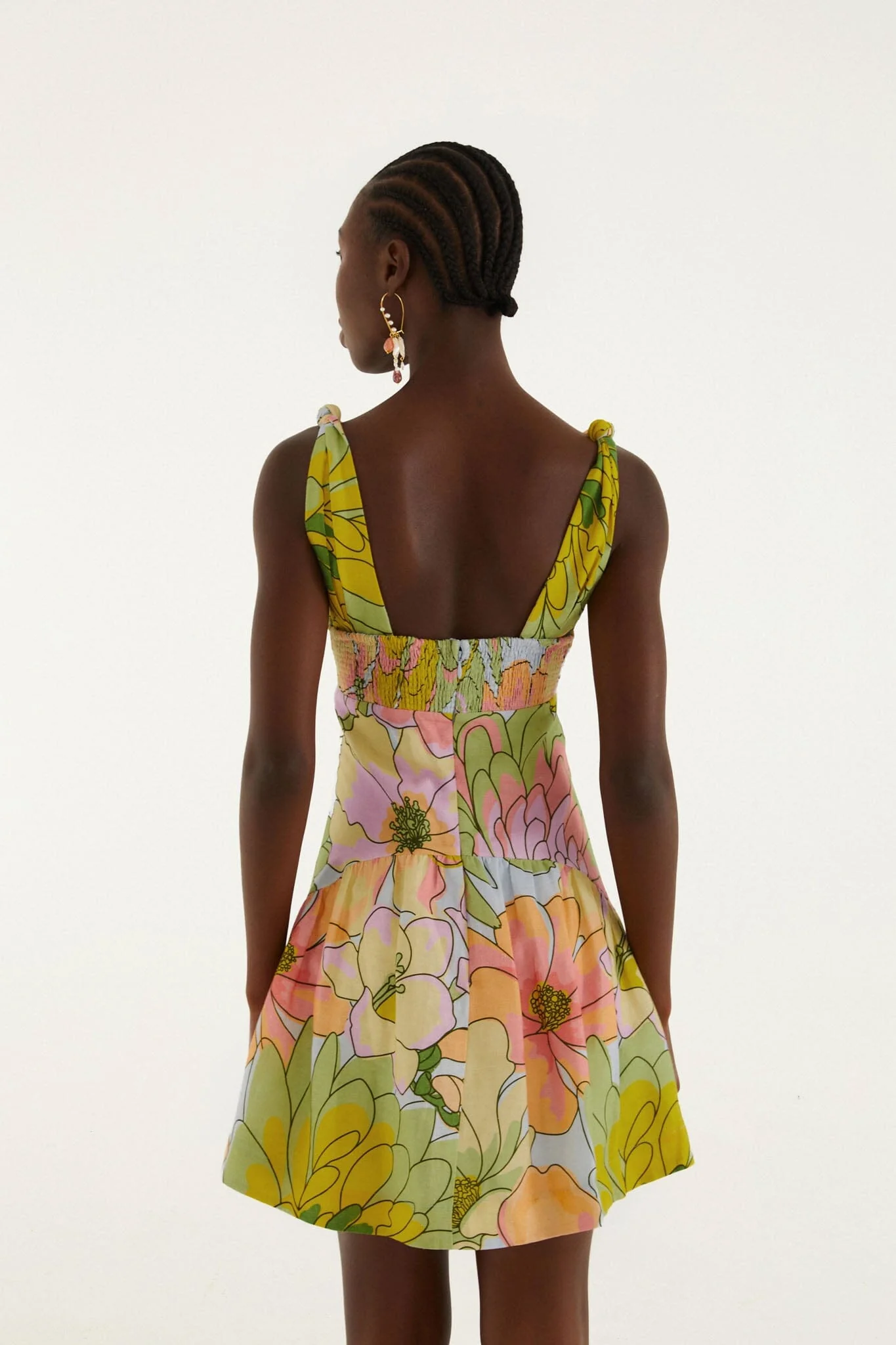 Light Blue Spring Affair Cut-Out  Mini Dress - Image 2