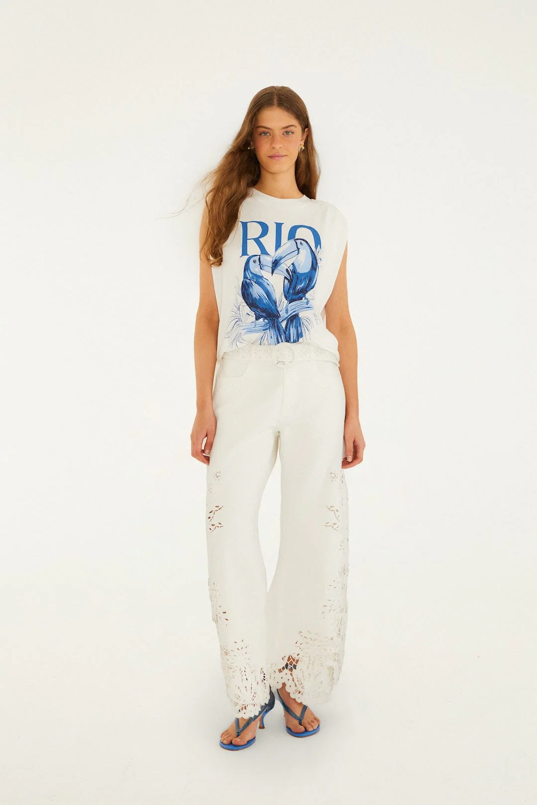 Off-White Toucan Rio Padded Shoulder  T-Shirt - Image 4