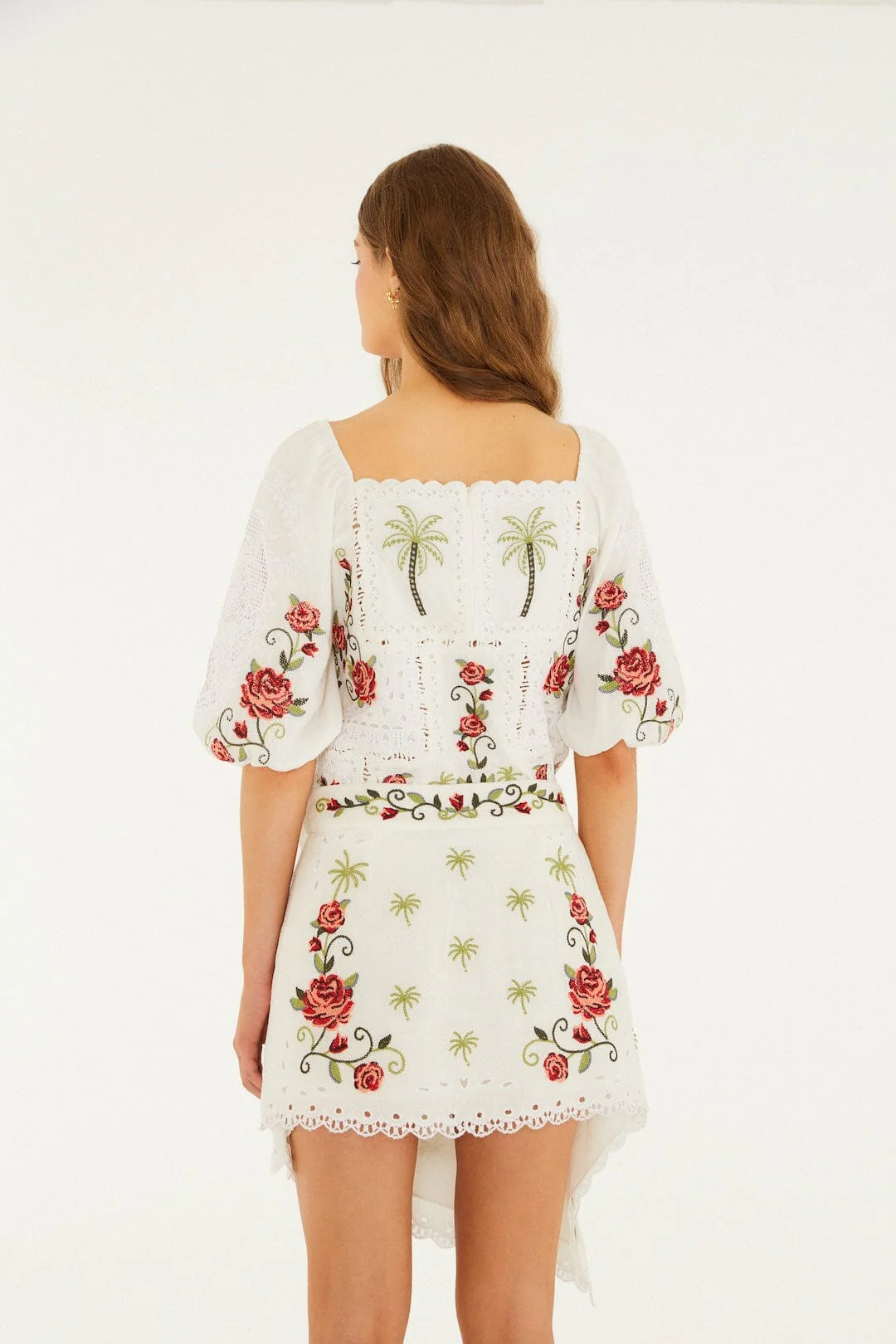 Off-White Tropi Scarf Embroidered Mini Skirt - Image 3