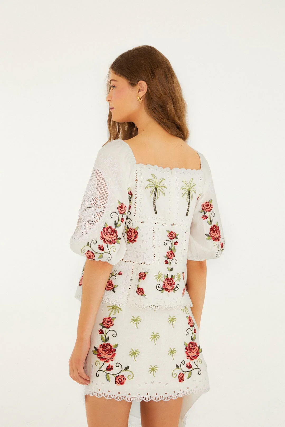 Off-White Tropi Scarf Embroidered  Blouse - Image 3