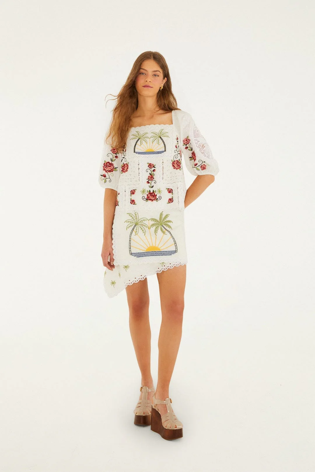 Off-White Tropi Scarf Embroidered  Blouse - Image 4