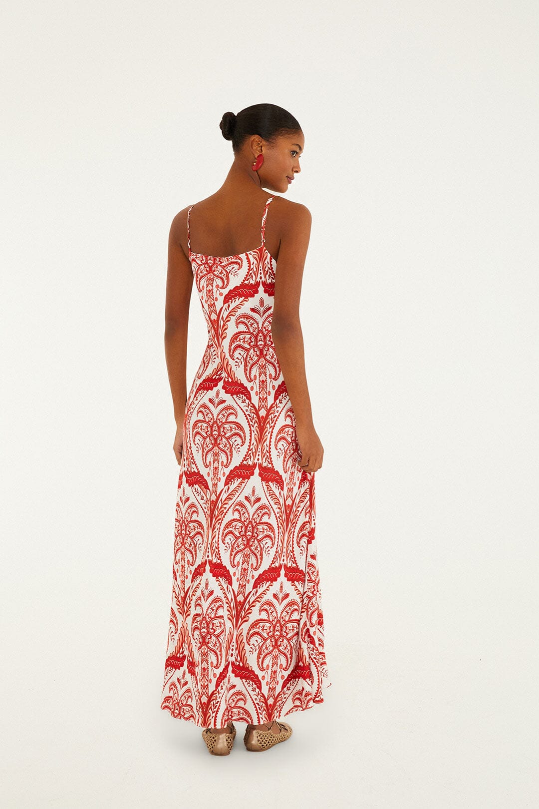 Off-White Tropical Cameo Slip Maxi Dress - Image 3