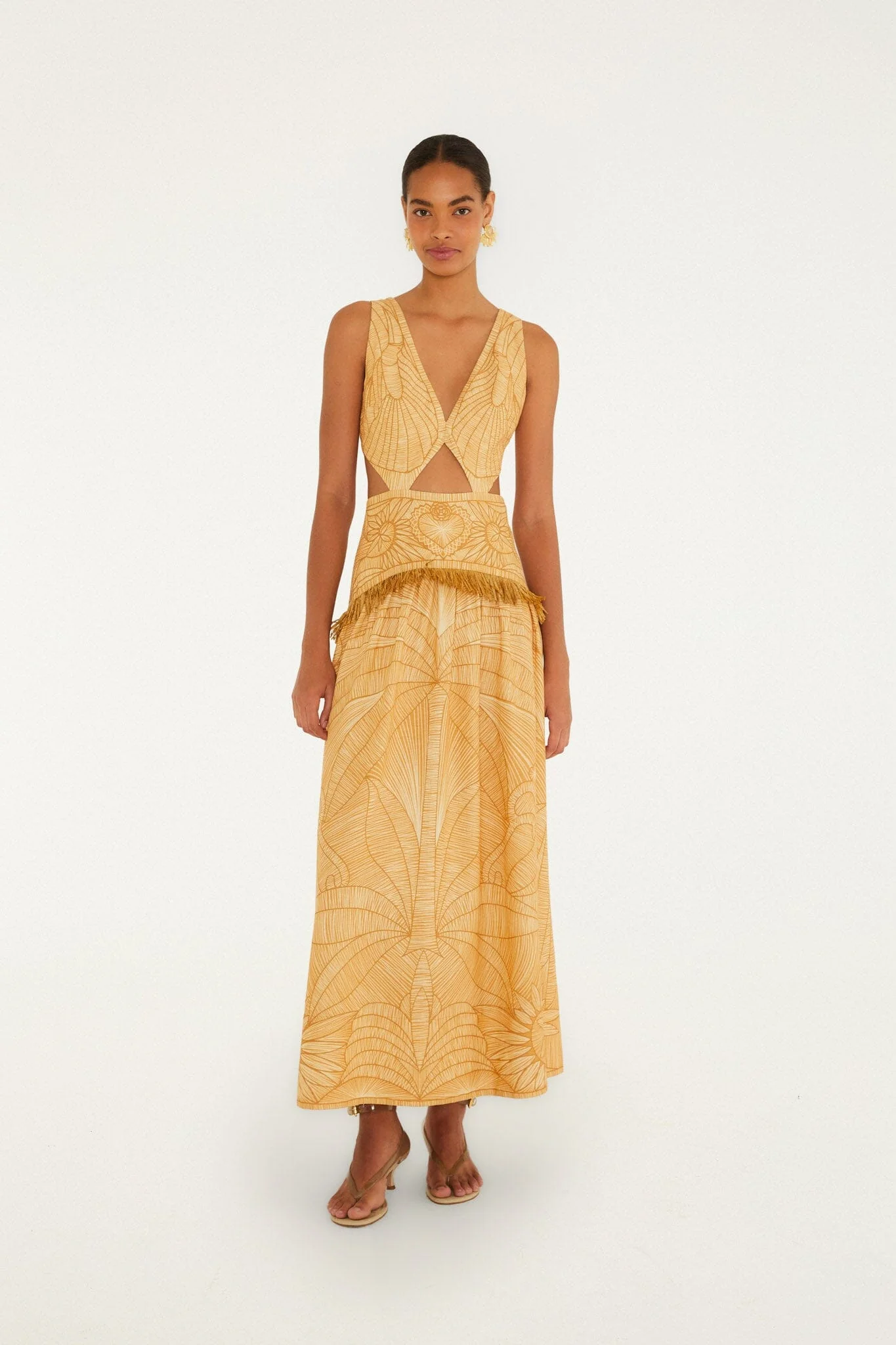 Caramel Usiacuri Cut-Out Maxi Dress - Image 2