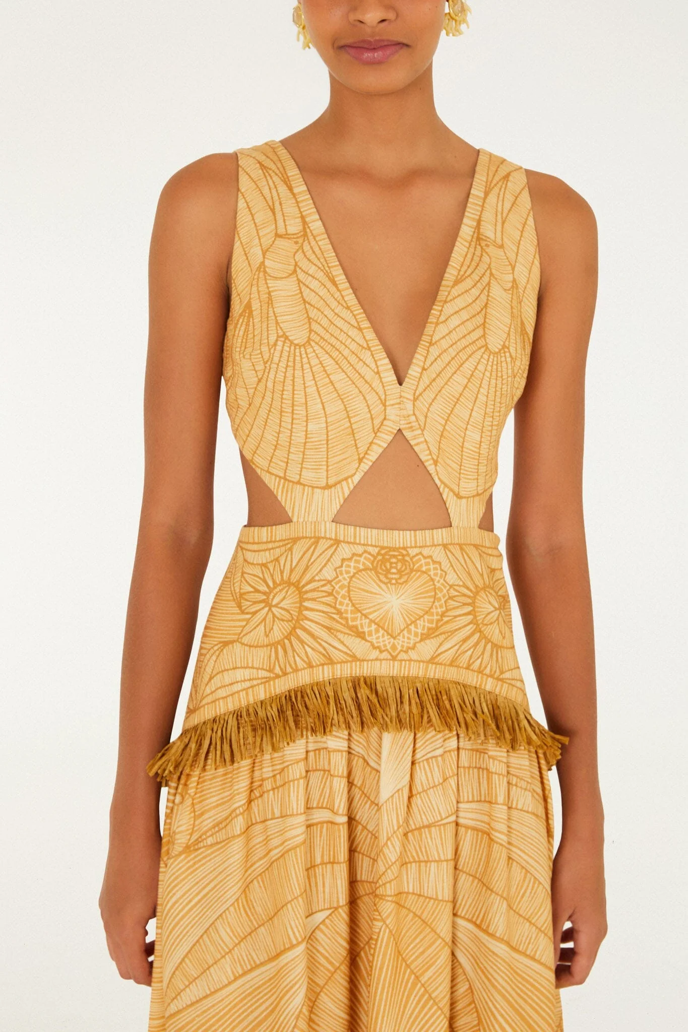 Caramel Usiacuri Cut-Out Maxi Dress - Image 3