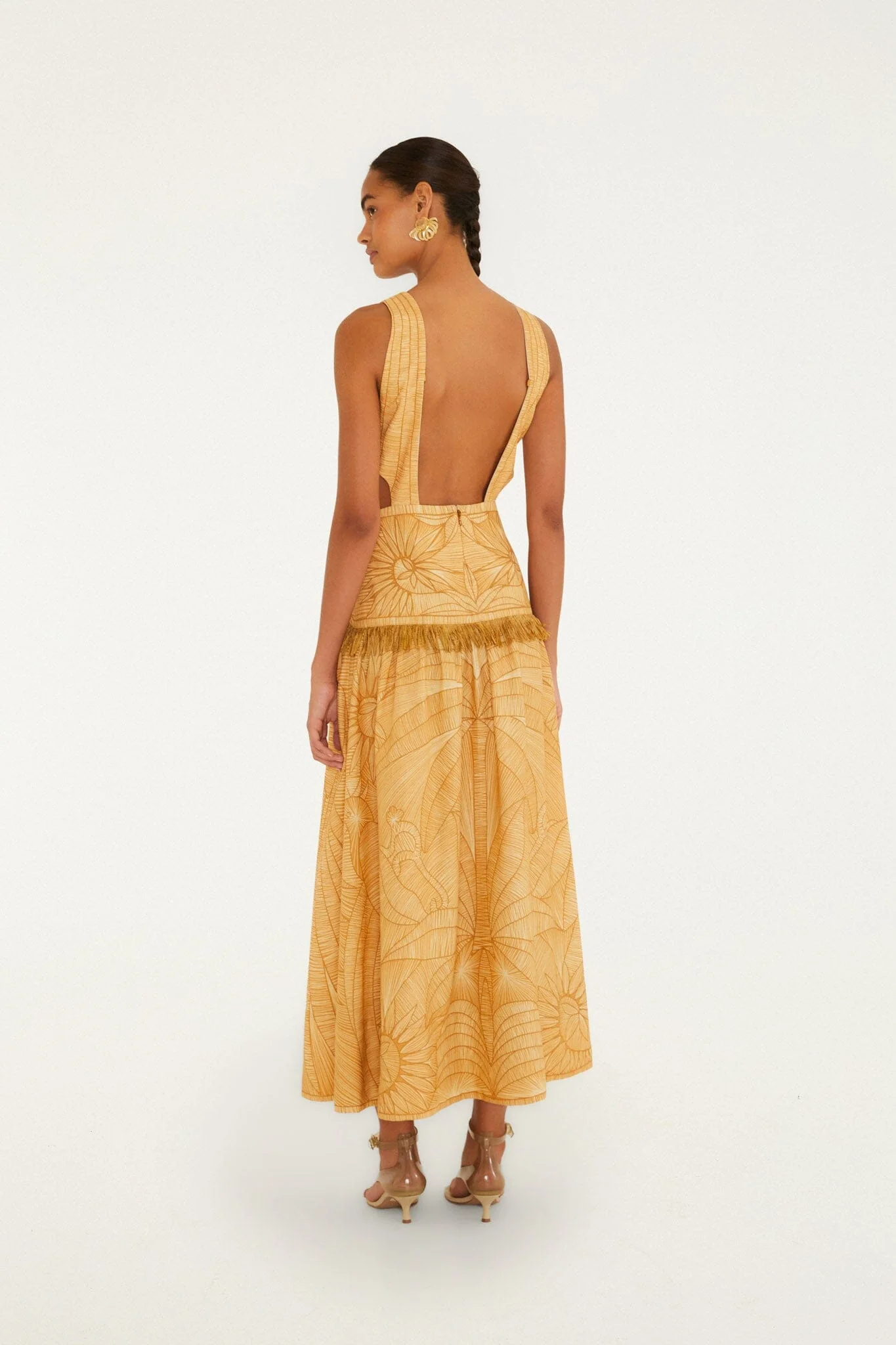 Caramel Usiacuri Cut-Out Maxi Dress - Image 4
