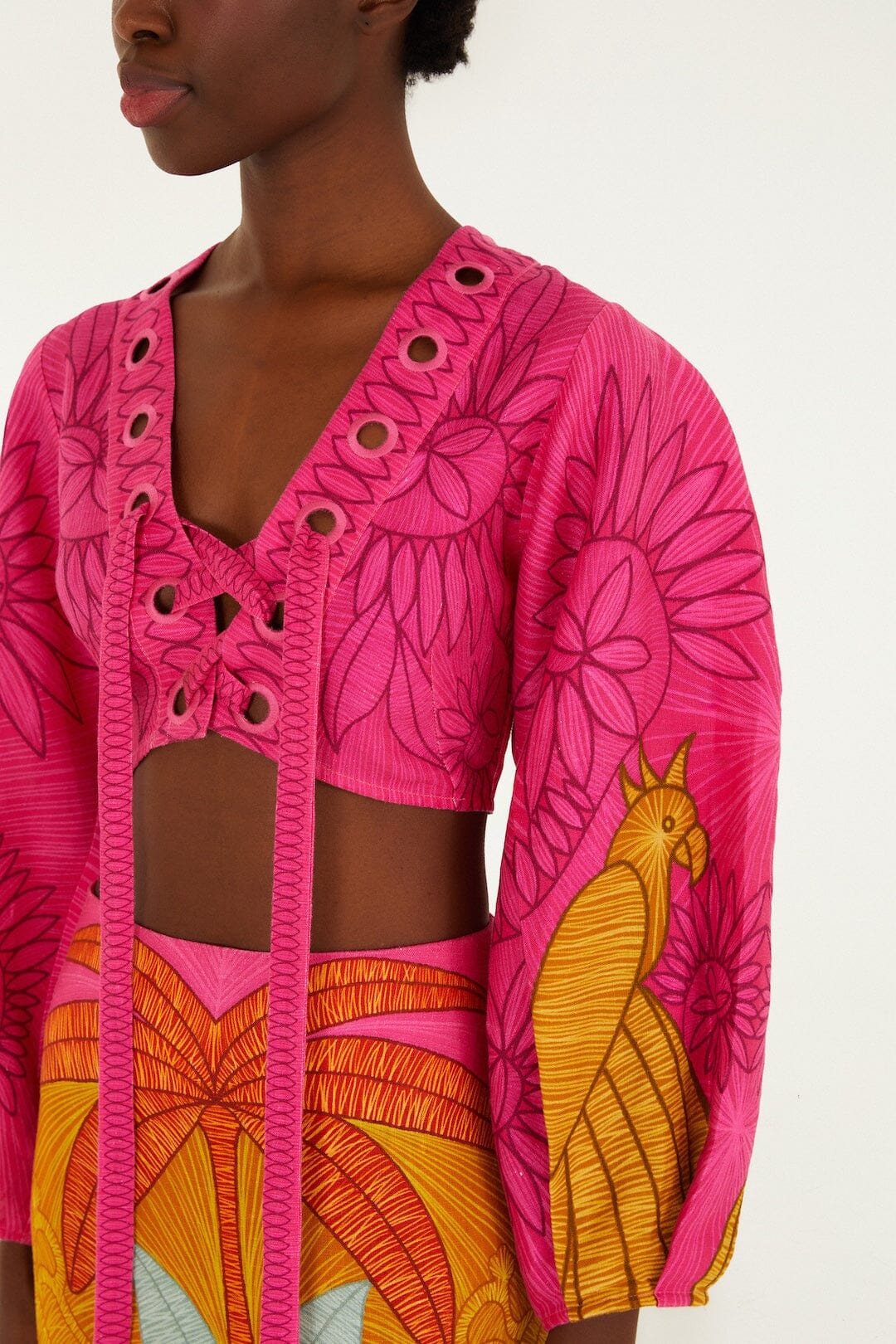 Multicolor Usiacuri Eyelet Blouse - Image 2
