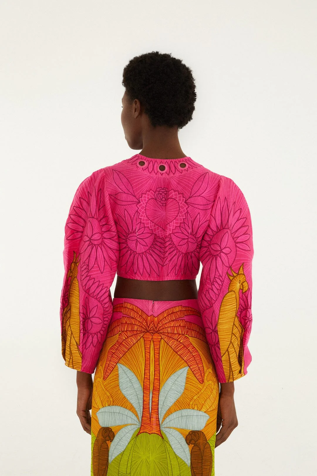Multicolor Usiacuri Eyelet Blouse - Image 3