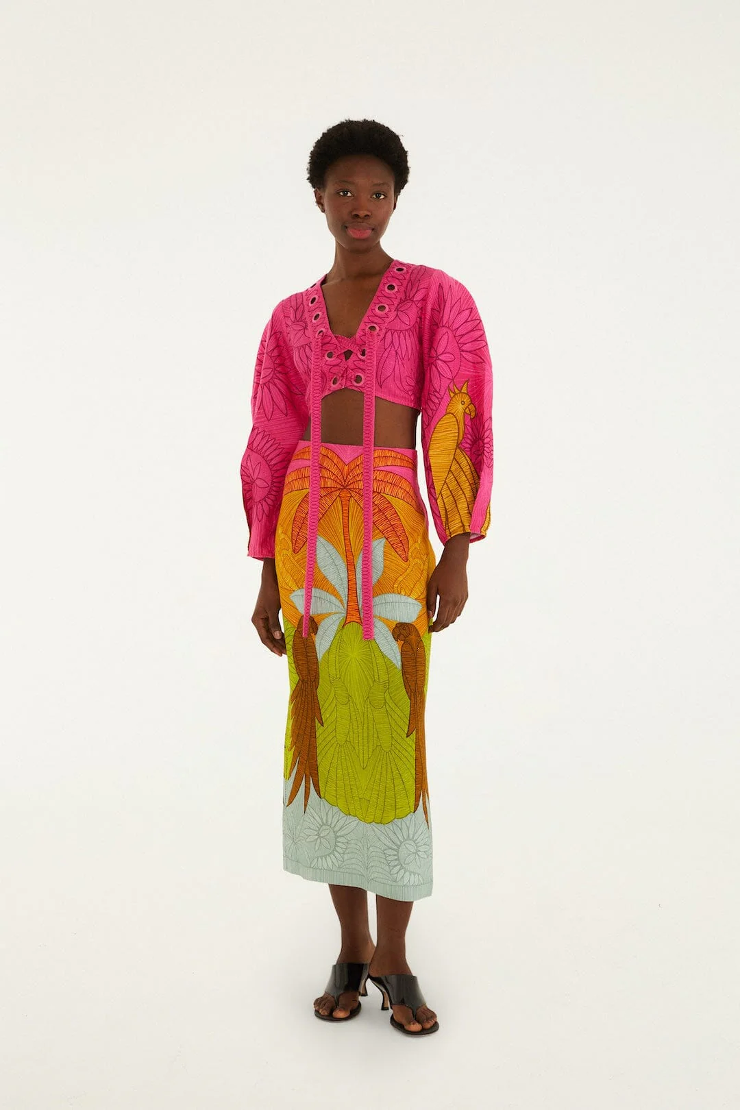 Multicolor Usiacuri Eyelet Blouse - Image 4