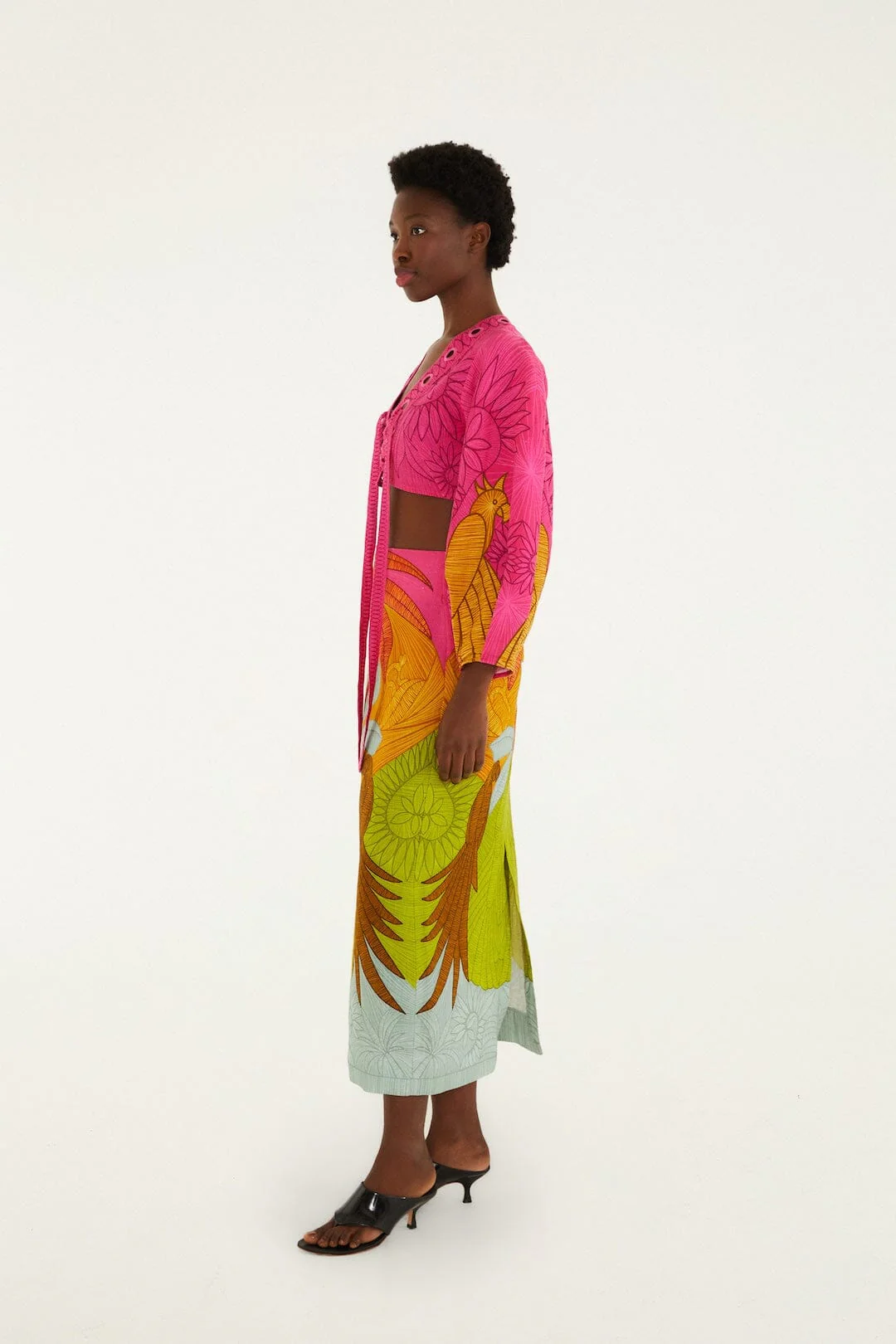 Multicolor Usiacuri Midi Skirt - Image 4