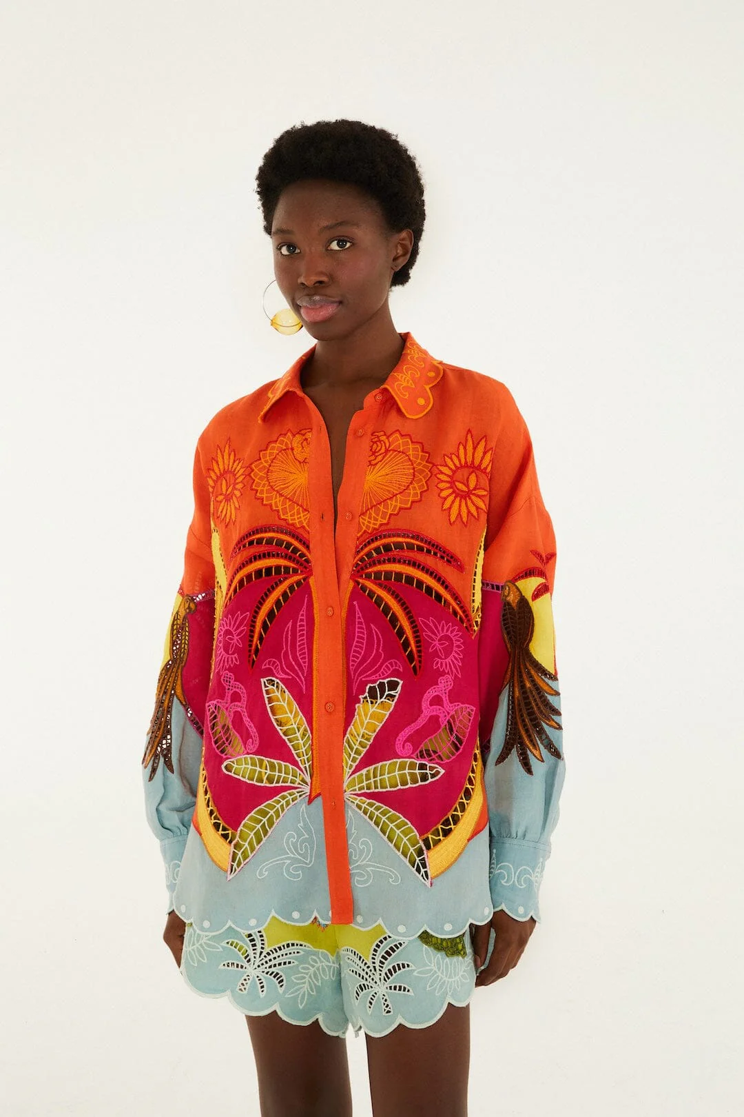 Multicolor Usiacuri Embroidered Richelieu Shirt