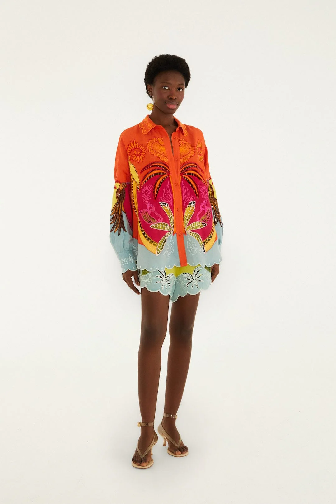 Multicolor Usiacuri Embroidered Richelieu Shirt - Image 4